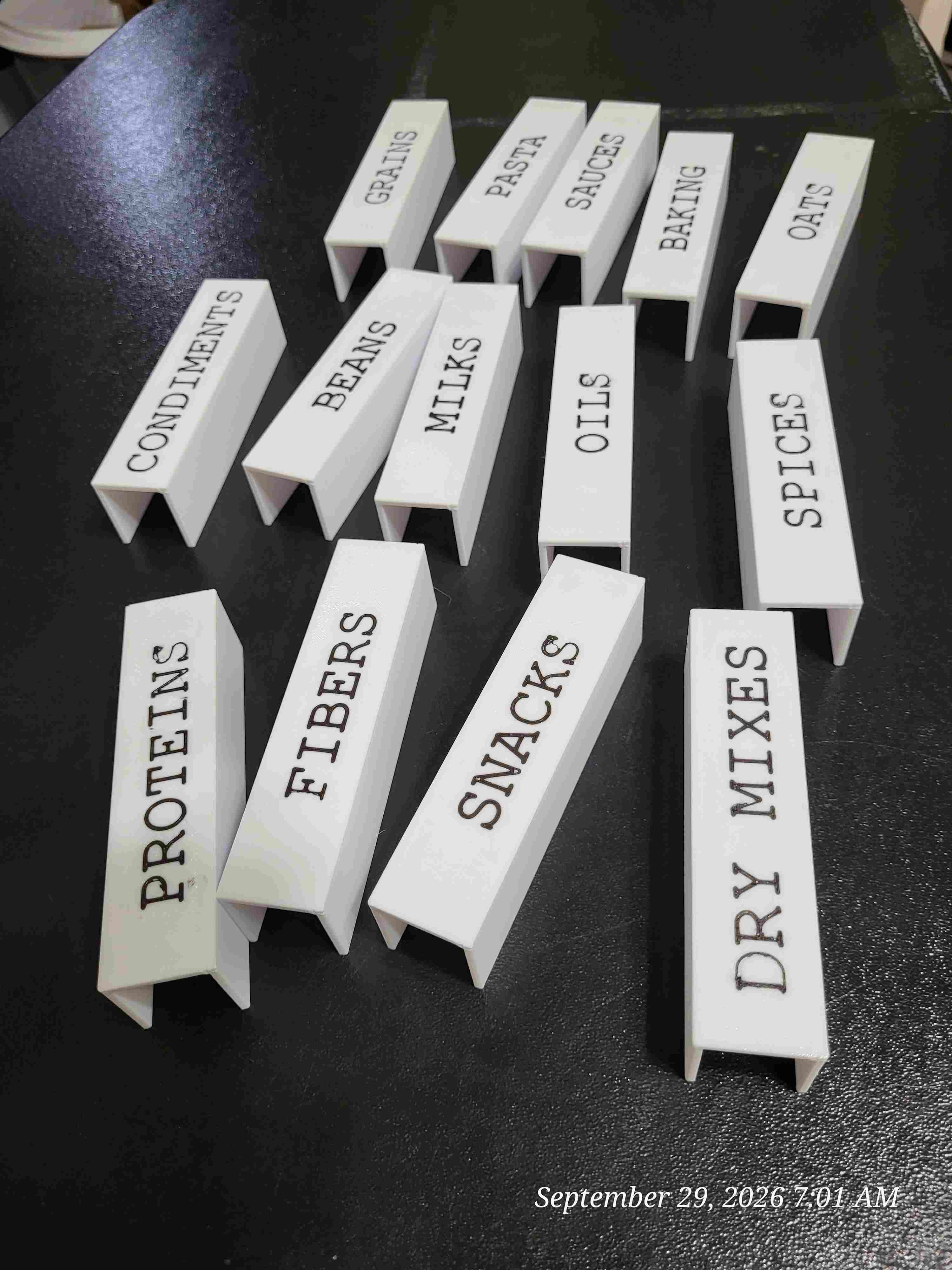 Pantry Shelf Labels - Pick Your 12